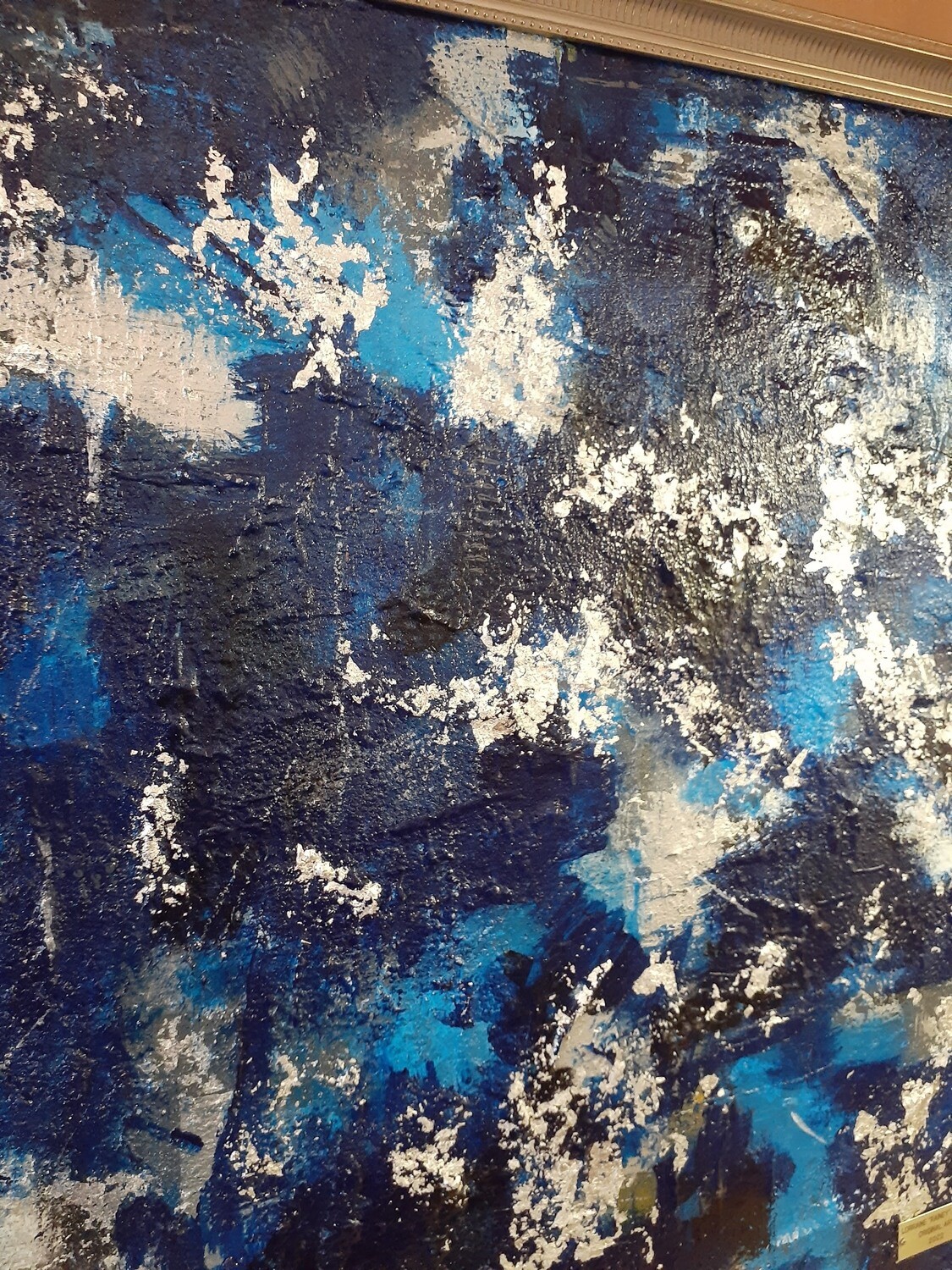 Dallas Win - 30x30 Abstract Framed Original