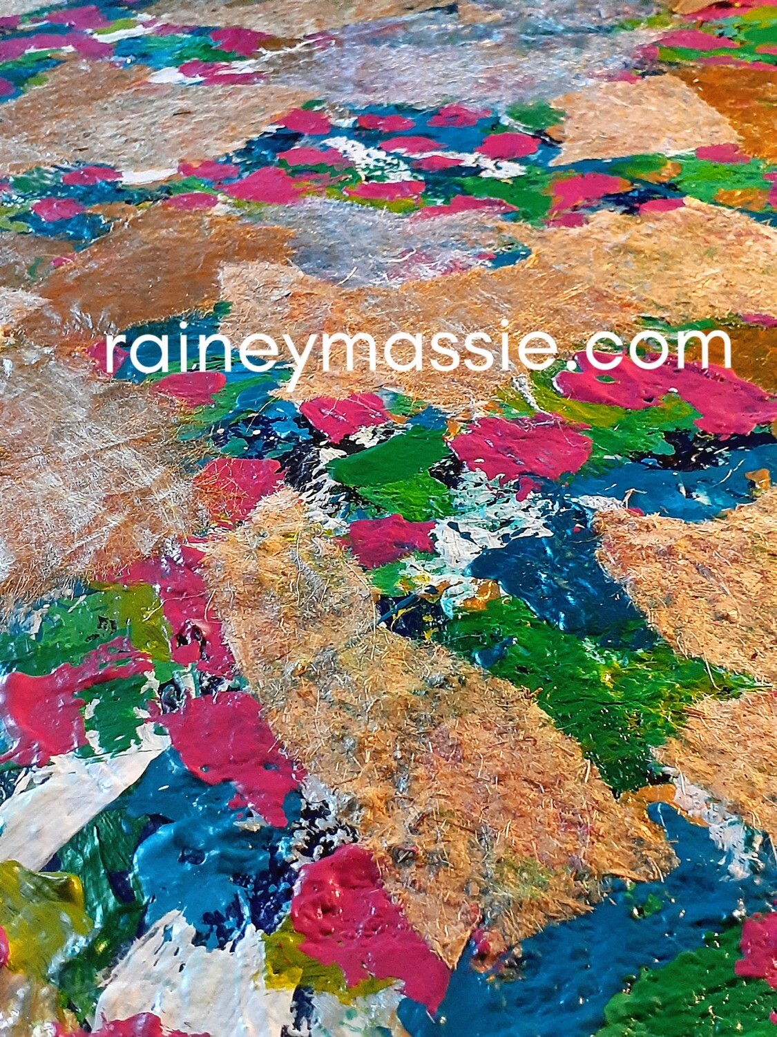 Springtime Jazz - 48x48 Mixed Media Painting