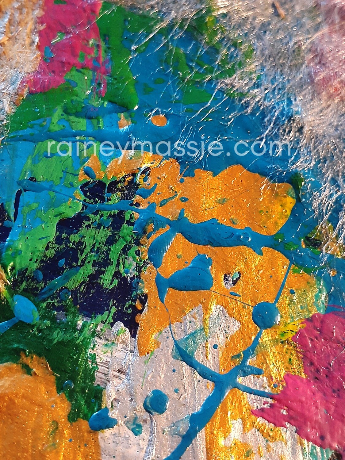 Springtime Jazz - 48x48 Mixed Media Painting