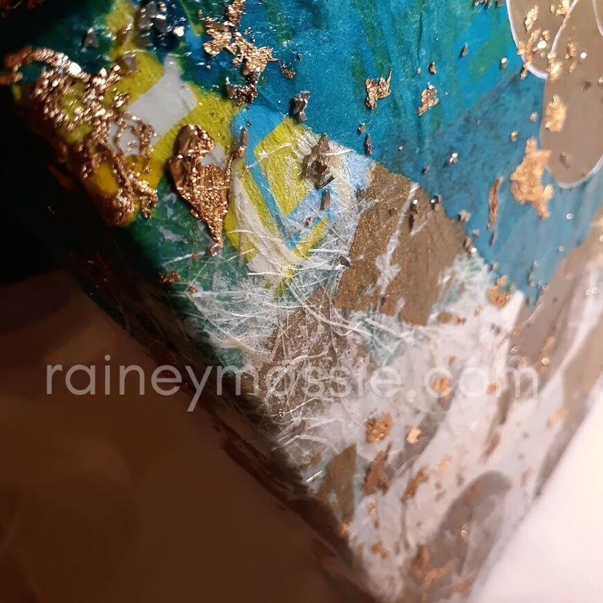 Wonderful Things LUXE Desk Art Original  - 8x8