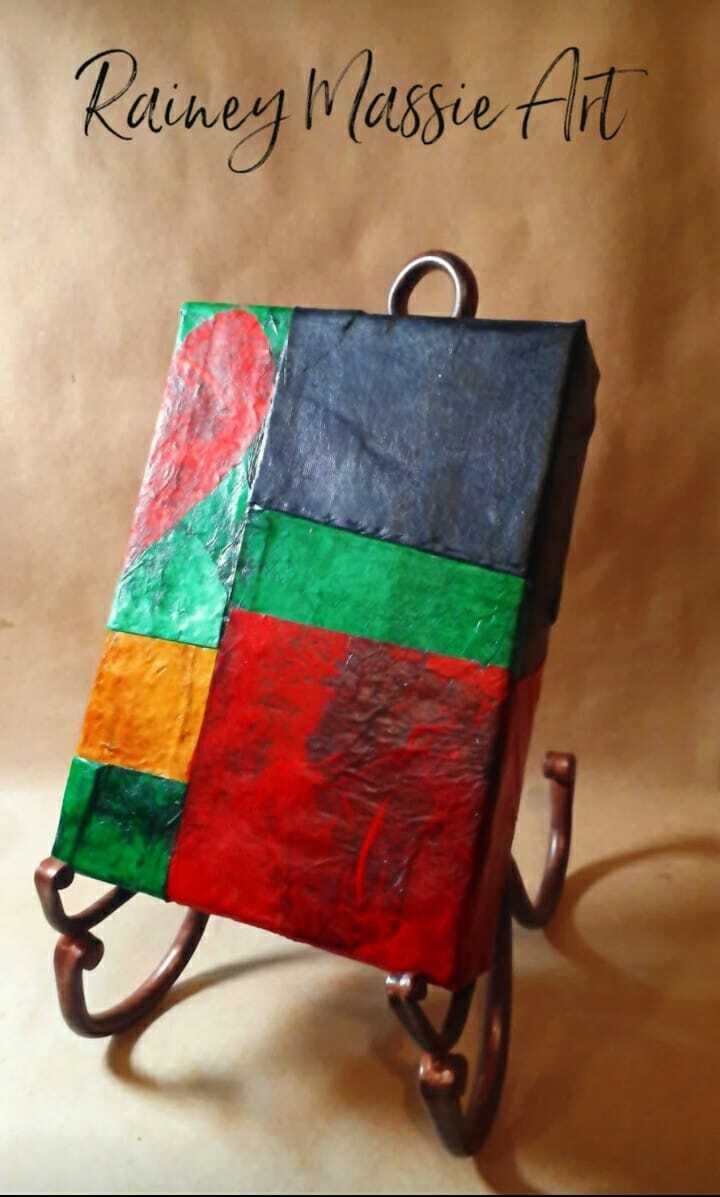 Required Freedom III - LUXE Desk Art  - 5x7 Original With Heart