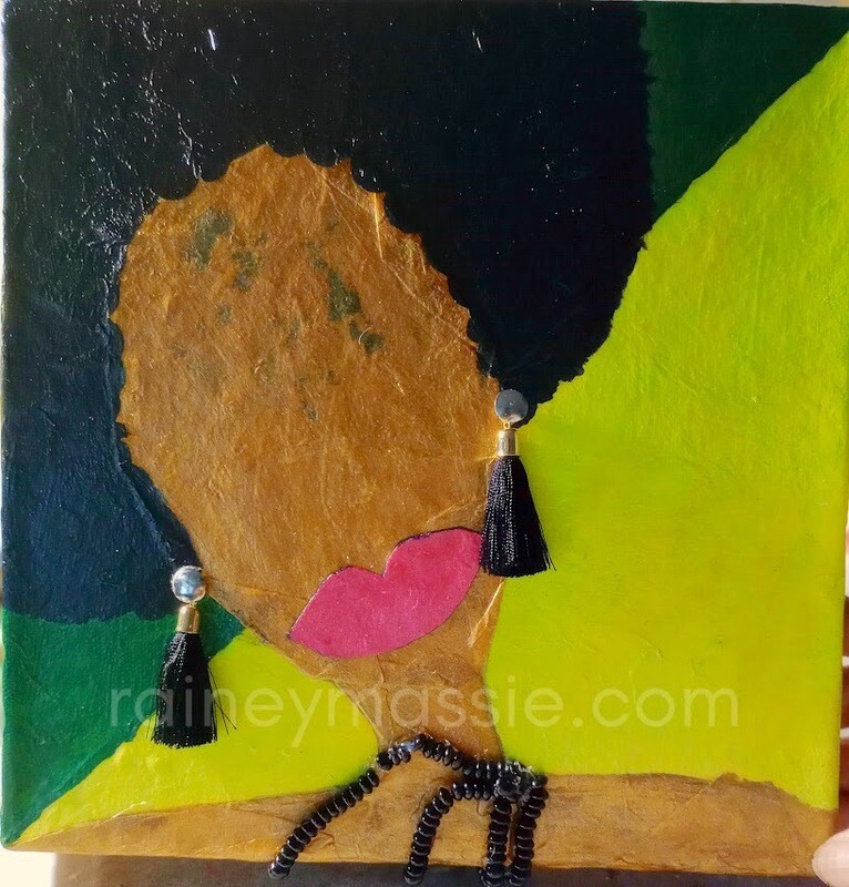 Chanda On The Town - 10x10 LUXE Desk Art