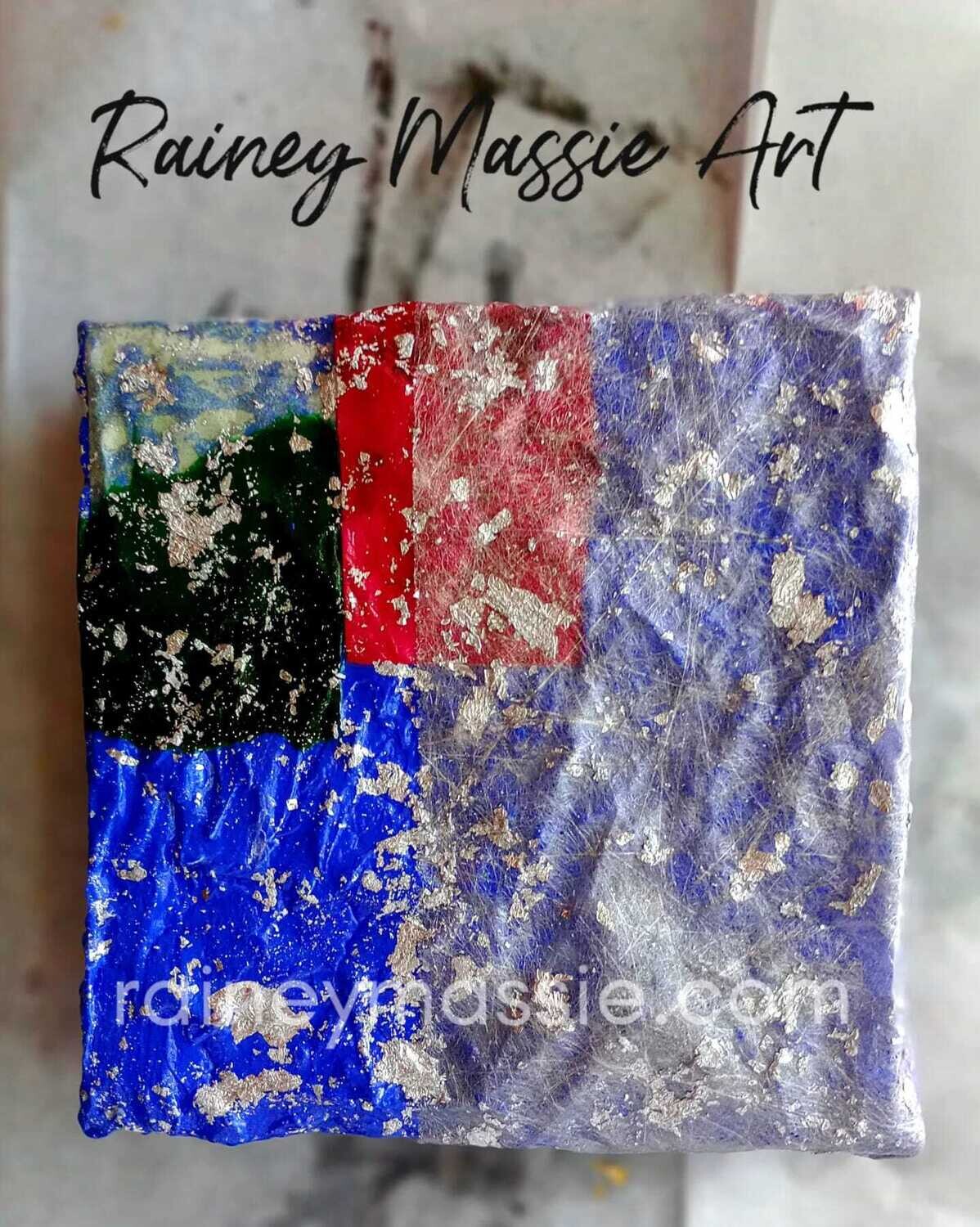 Lavender Glam - 6x6 LUXE Mixed Media Office De&#39;cor