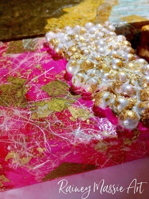 Glammy - LUXE Desk Art - 6x6 Original