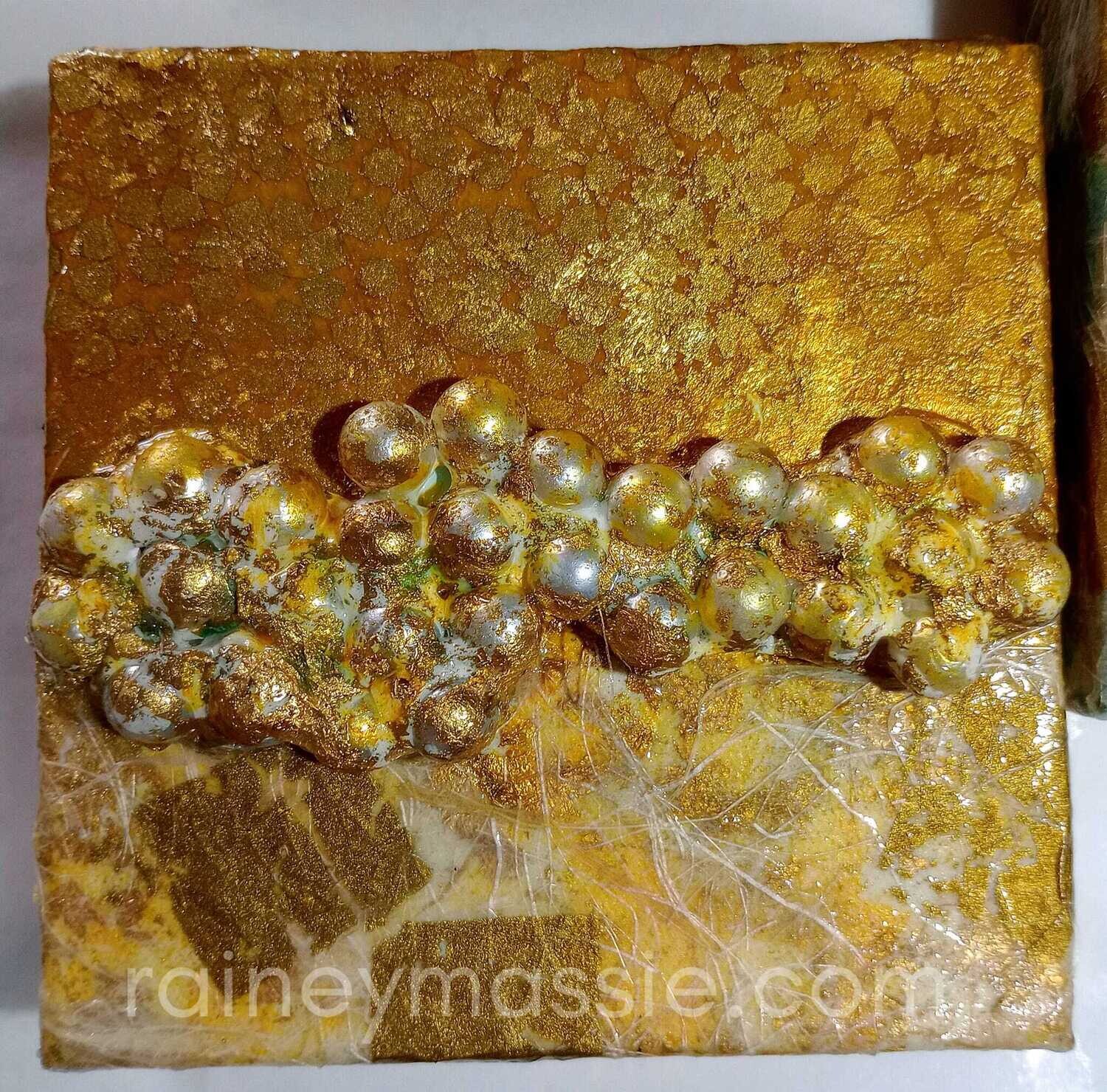 Glammy II - LUXE Desk Art - 6x6 Original