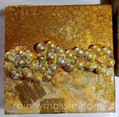 Glammy II - LUXE Desk Art - 6x6 Original