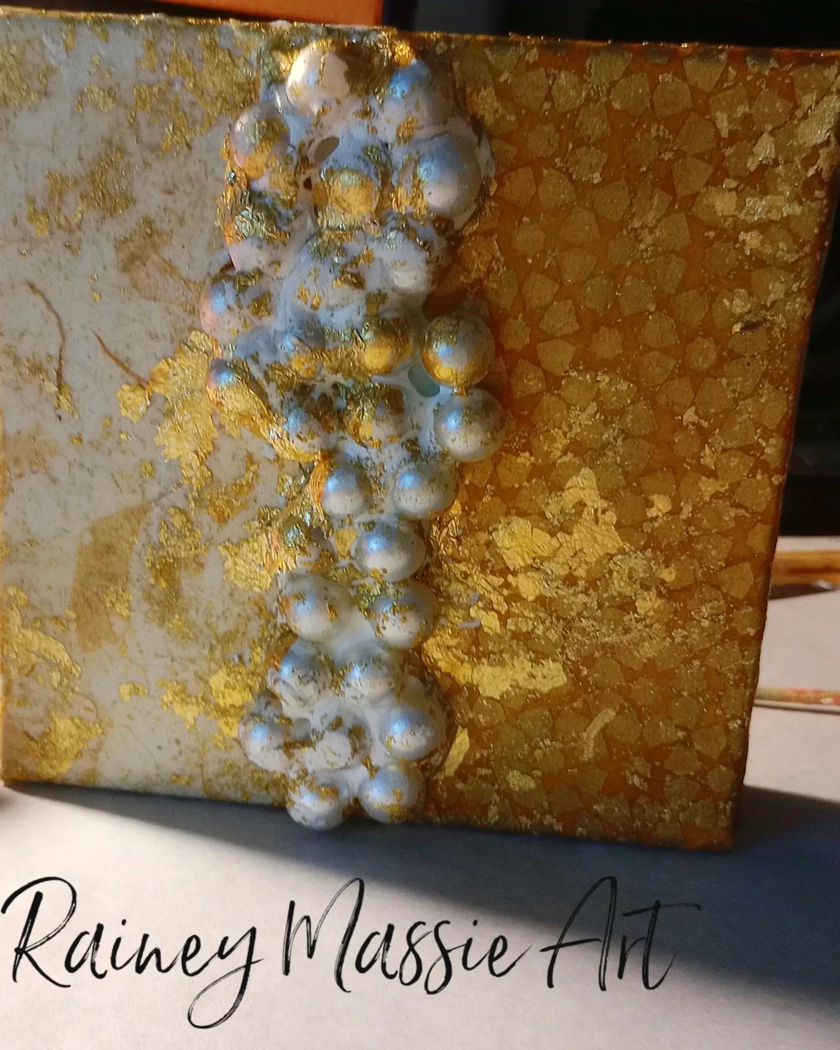 Glammy II - LUXE Desk Art - 6x6 Original
