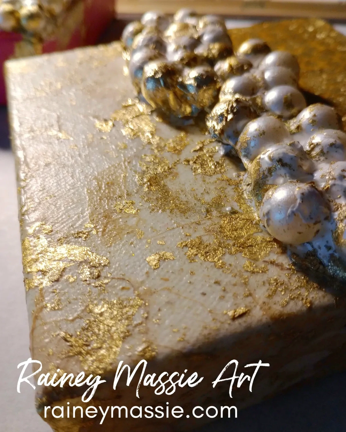Glammy II - LUXE Desk Art - 6x6 Original
