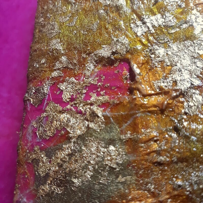 Glamour Girl - 8x8 LUXE Desk Art Mixed Media Original