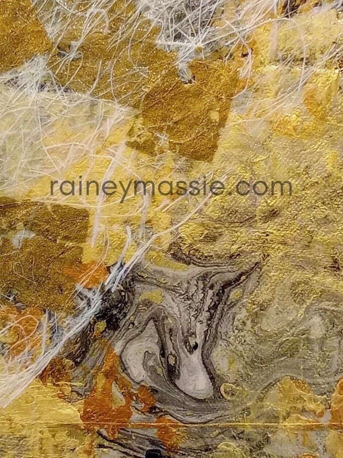 Gracious Glam - 12x12 Mixed Media LUXE Desk Art