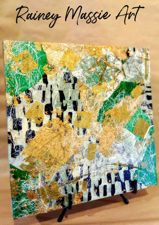 Lavish Jungle 1 of 2 - LUXE Desk Art 12x12 Original