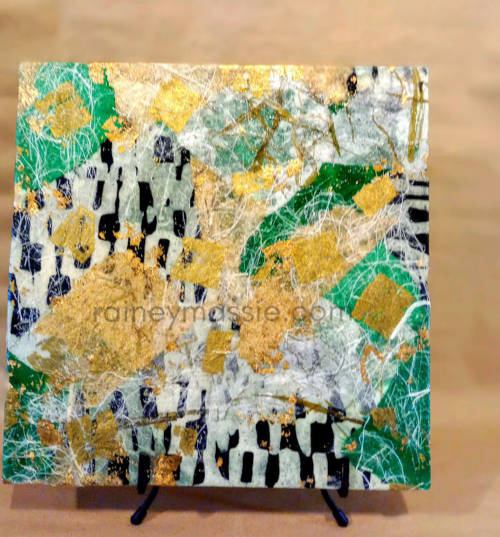 Lavish Jungle 1 of 2 - LUXE Desk Art 12x12 Original