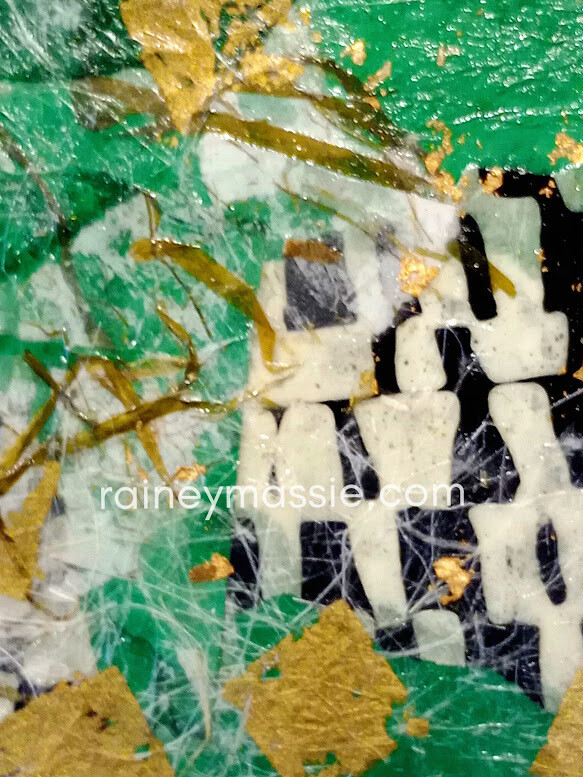 Lavish Jungle II - LUXE Desk Art 12x12 Original