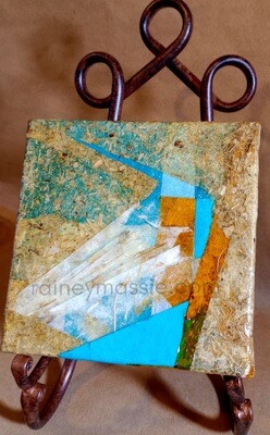 Today I Shine - LUXE Desk Art -  5x5 Original