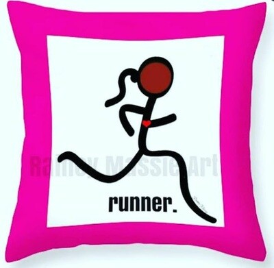 Runner - (Brown Skin) Pillows -Size 20x20 - Varied Colors