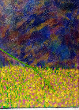 Late In The Midnight Hour - 24x24 Unframed  Painting