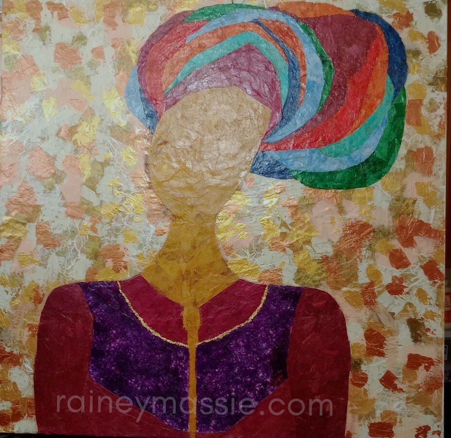 Simone - Deeply Rooted 48x48 Premium Collection Collage Original