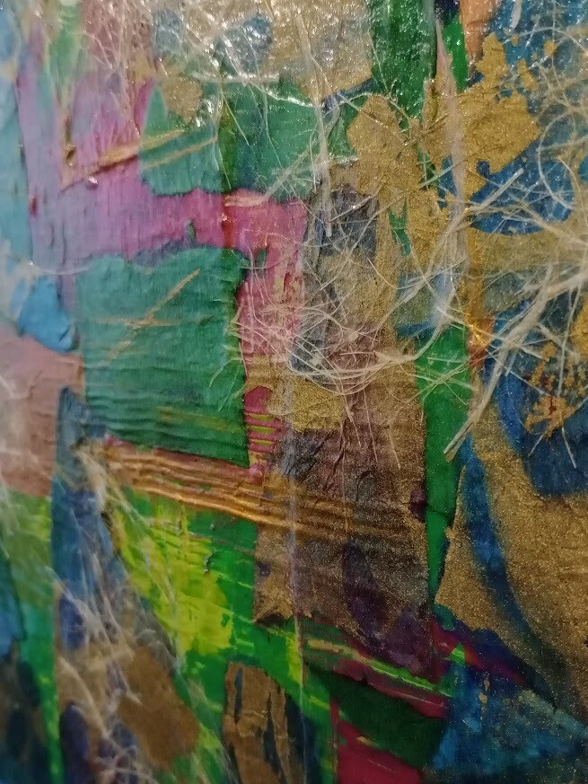 Countryside Spring - 12x24 Framed Mixed Media Original