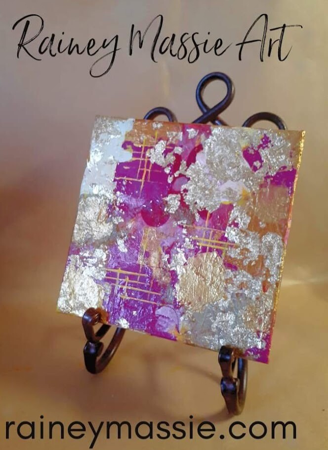 Passion Pink - LUXE Desk Art 8x8 Original
