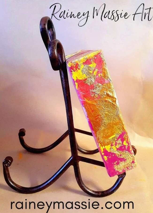 Passion Pink - LUXE Desk Art 8x8 Original