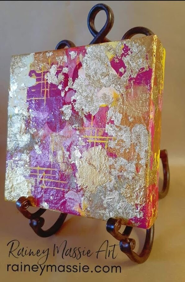 Passion Pink - LUXE Desk Art 8x8 Original