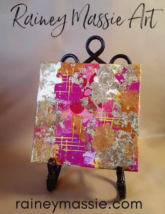 Passion Pink - LUXE Desk Art 8x8 Original