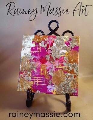 Passion Pink - LUXE Desk Art 8x8 Original