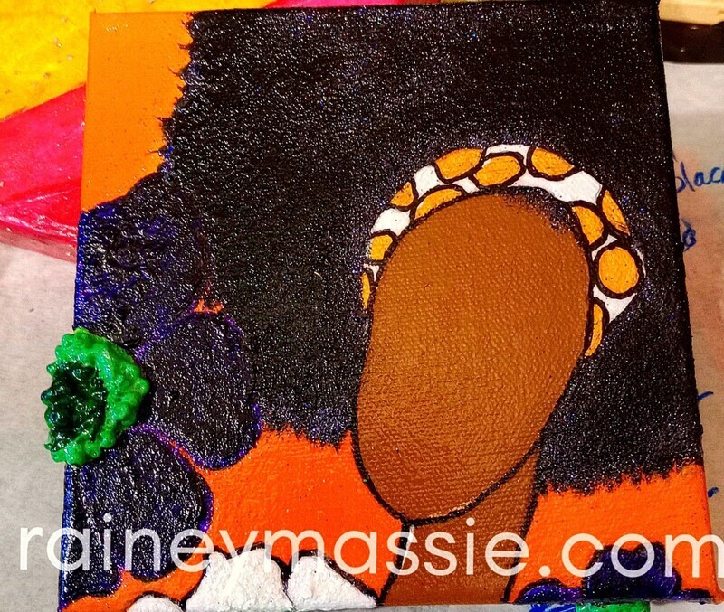Rumara - LUXE Desk Art - 6x6 Art Original