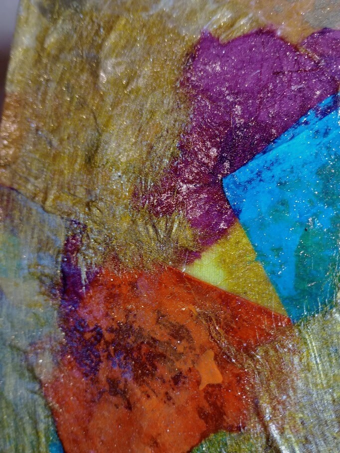 Golden Times - LUXE Desk Art - 8x8 Original