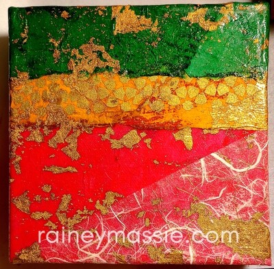 Fresh Gardens - LUXE Desk Art 6x6 Original