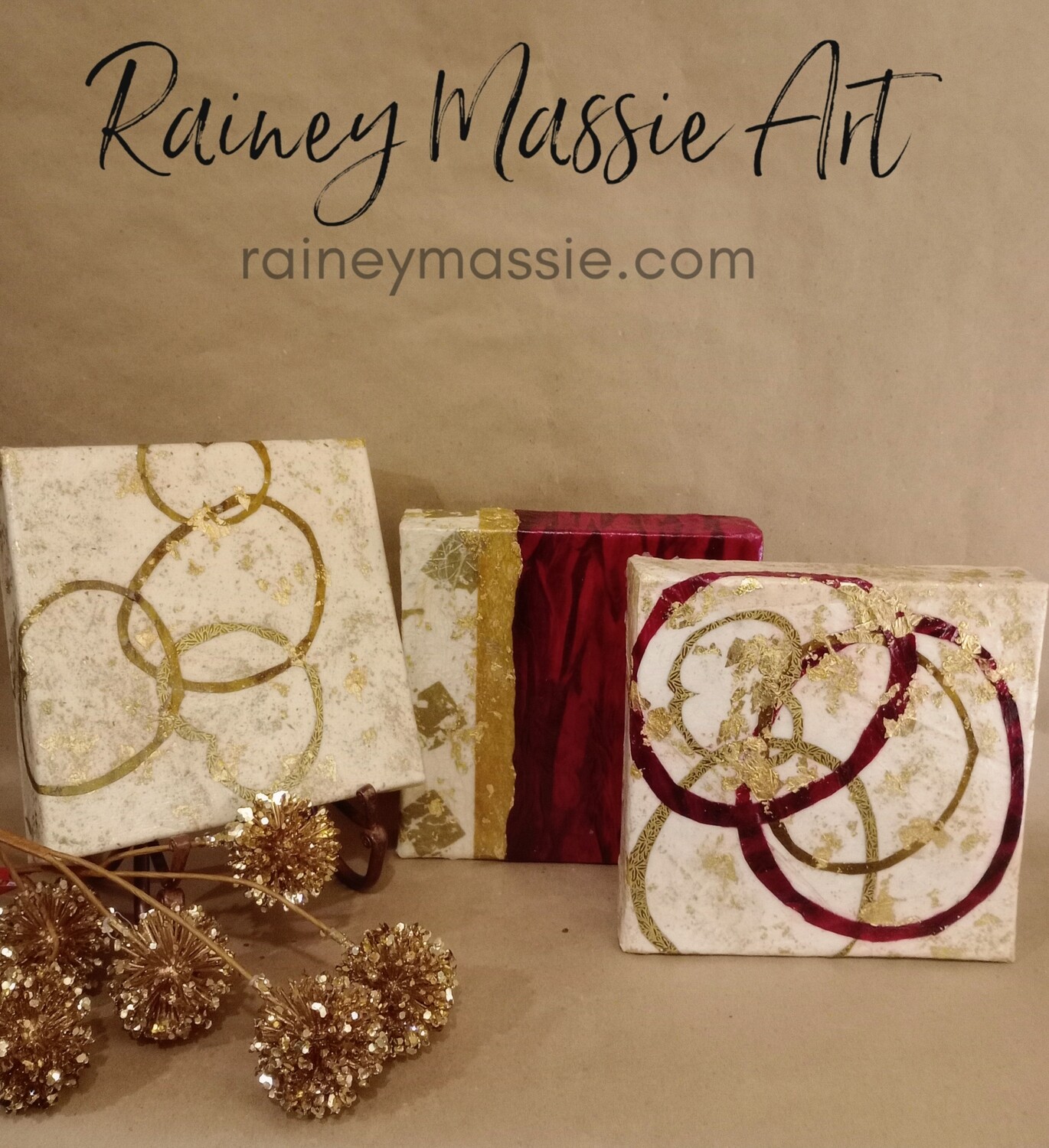 Lovely Life - 8x8 LUXE Desk Art Original (1 of 3)