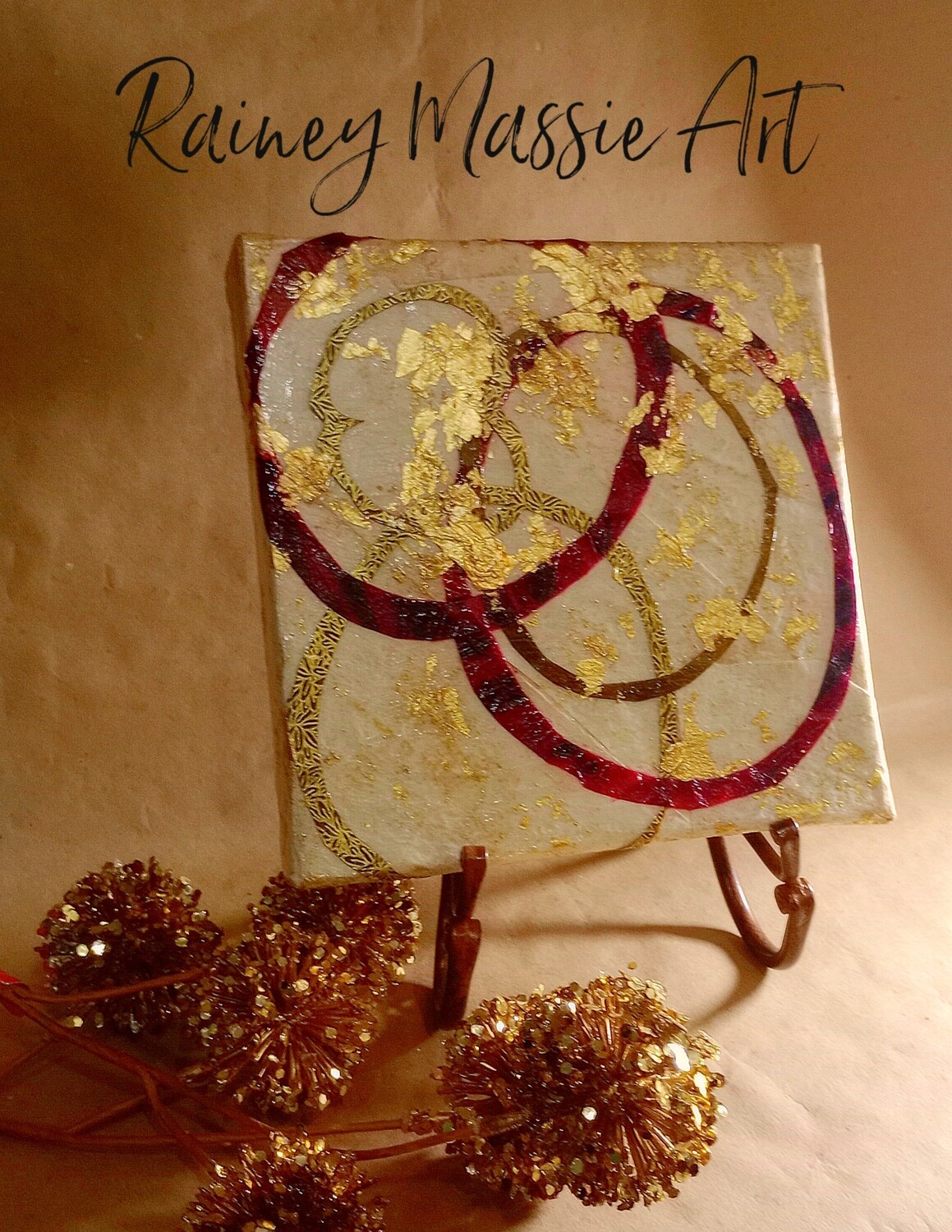 Lovely Life - 8x8 LUXE Desk Art Original (1 of 3)