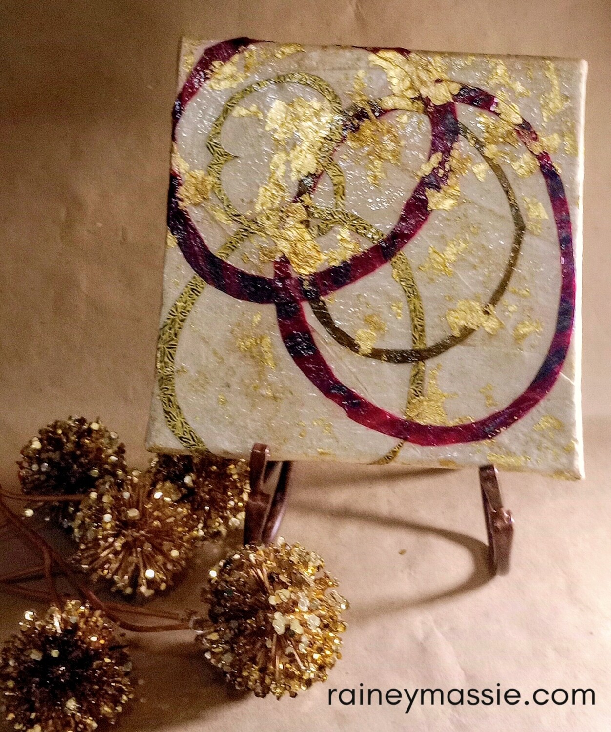 Lovely Life - 8x8 LUXE Desk Art Original (1 of 3)
