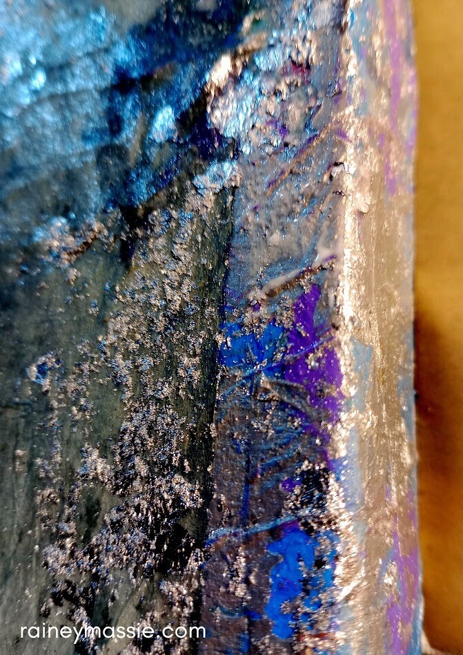 Lillac at Dusk - LUXE Desk Art 8x8 Original