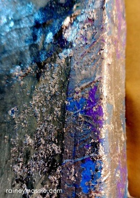 Lillac at Dusk - LUXE Desk Art 8x8 Original