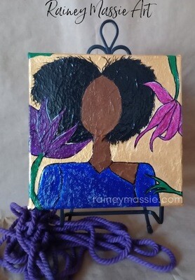 Trae - 8x8 Luxe Desk Art Original