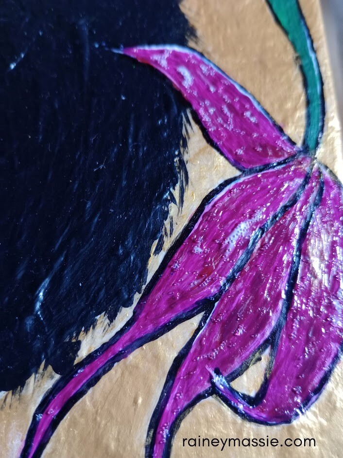 Trae - 8x8 Luxe Desk Art Original