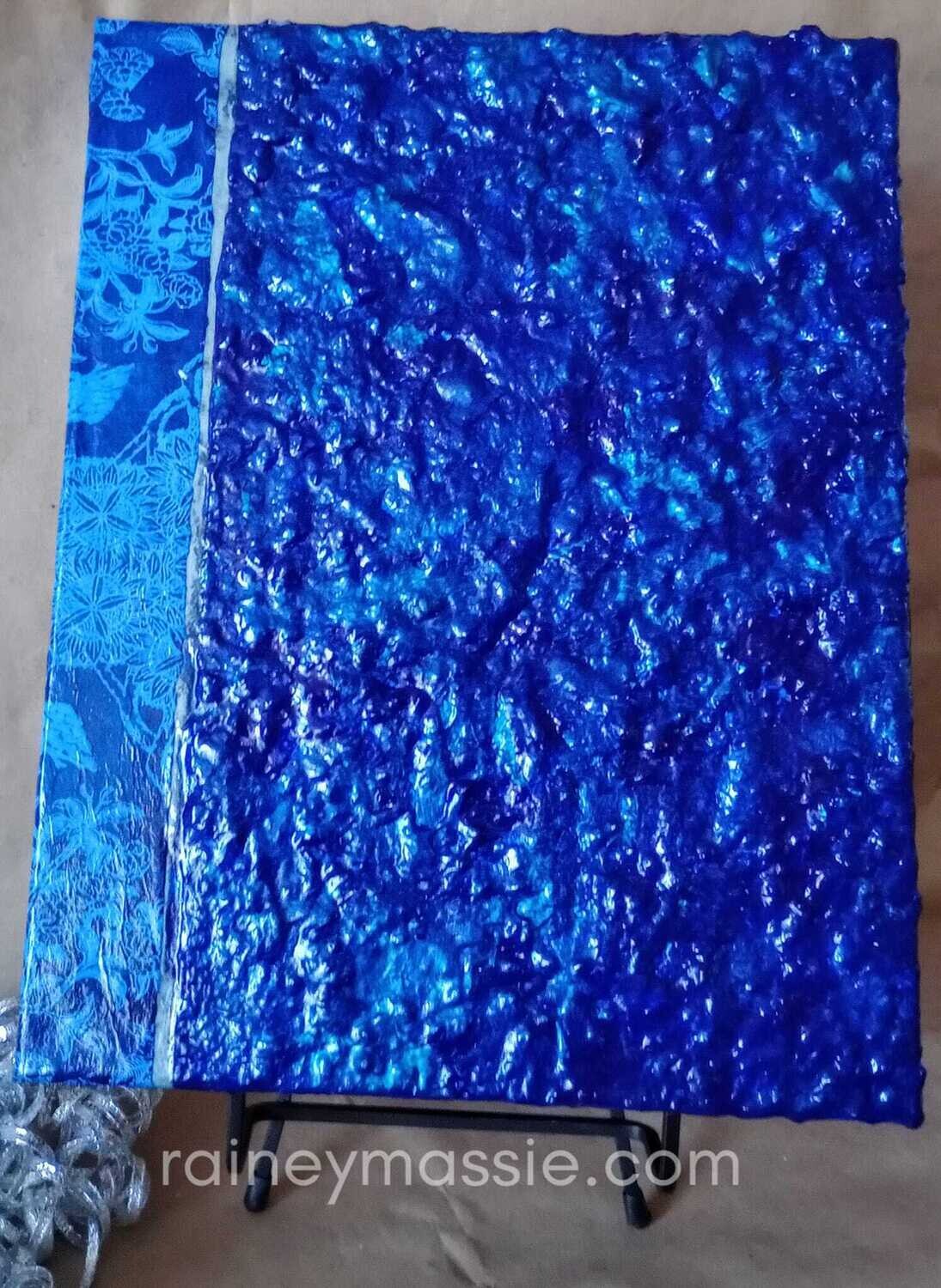Galaxy Blues - LUXE Desk Art   11x14 Original
