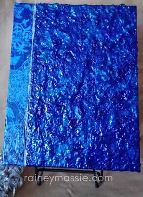 Galaxy Blues - LUXE Desk Art   11x14 Original