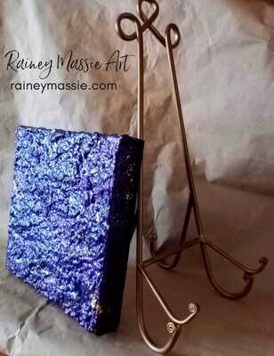 Purple Rain - Luxe Desk Art 12x12 Original - Texture ONLY