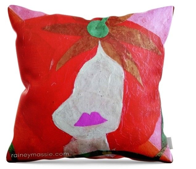 Sunny Lady - 20x20 Cotton Pillow