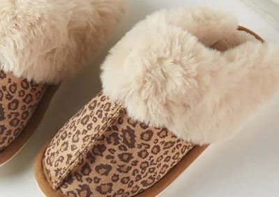 Leopard Print - Fluffy Cozy Slippers