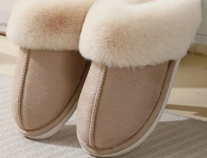 Soft Ivory - Fluffy Cozy Slippers