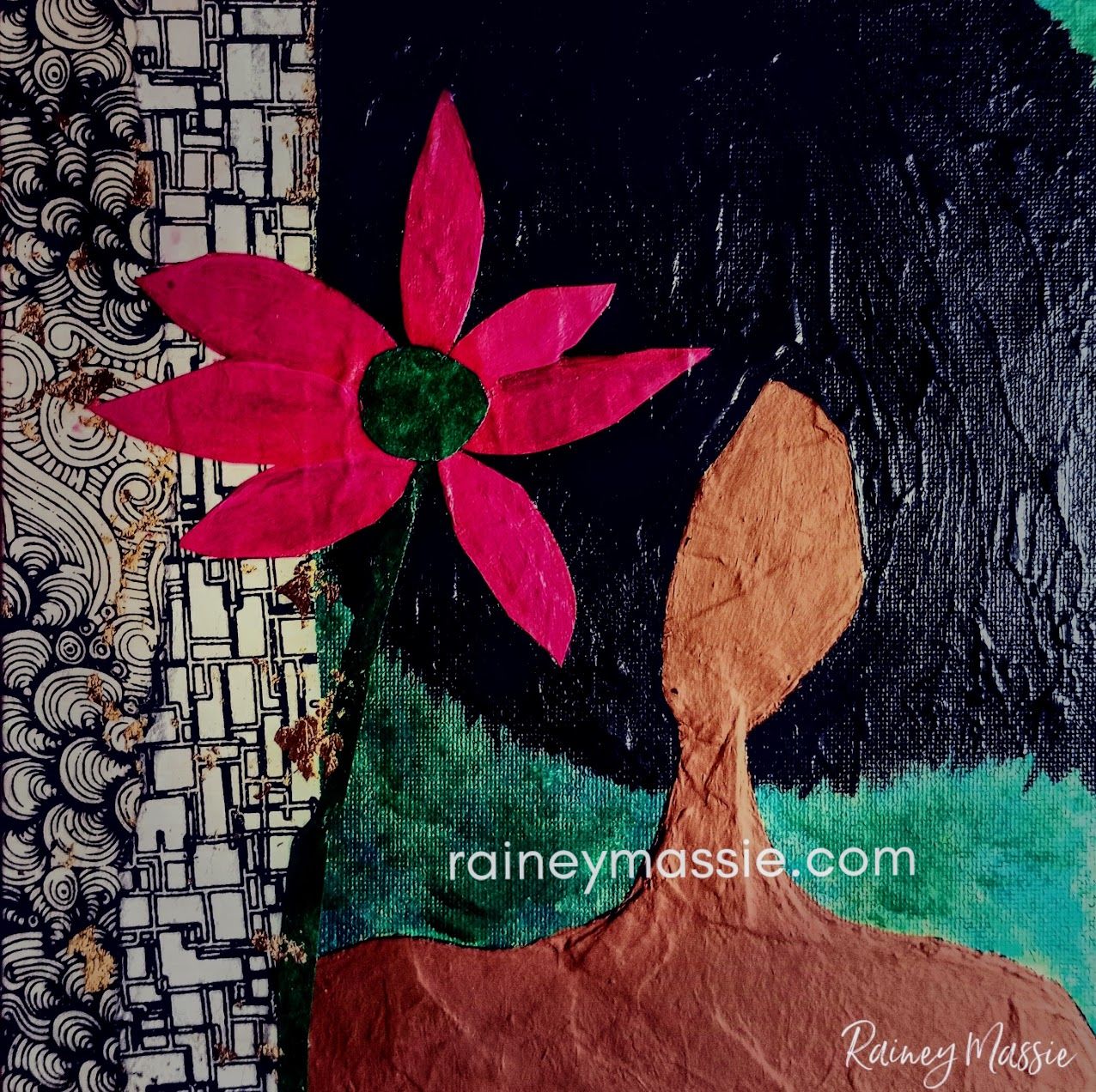 Self Love - LUXE Desk Art 8x8 Original with Easel
