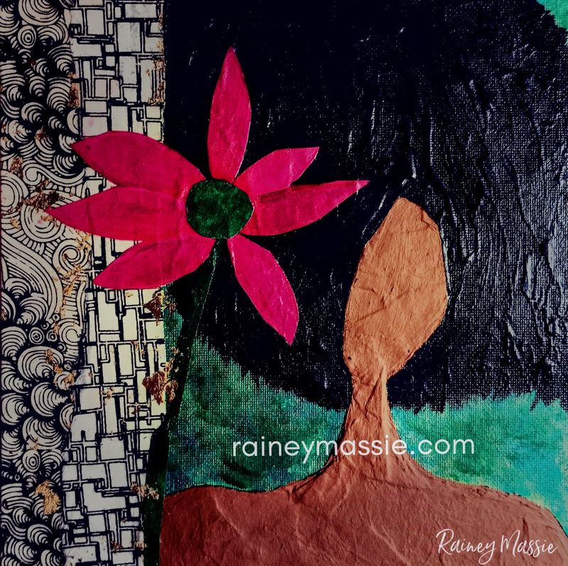 Self Love - LUXE Desk Art 8x8 Original with Easel