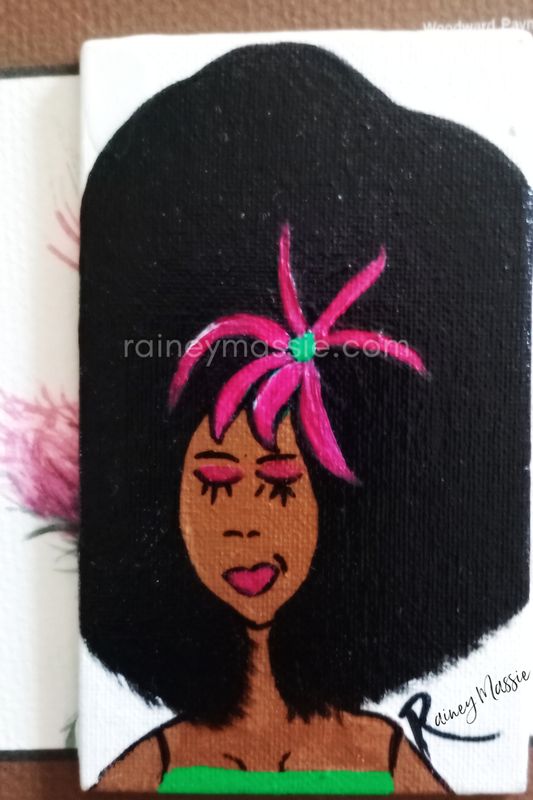 Girly Girl - 5x3 Original Desk Art