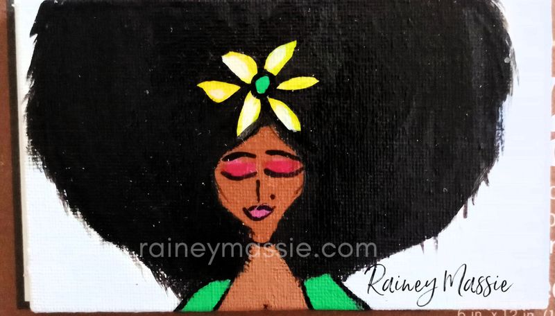 Sassy On Purpose - 3x5 original Desk Art