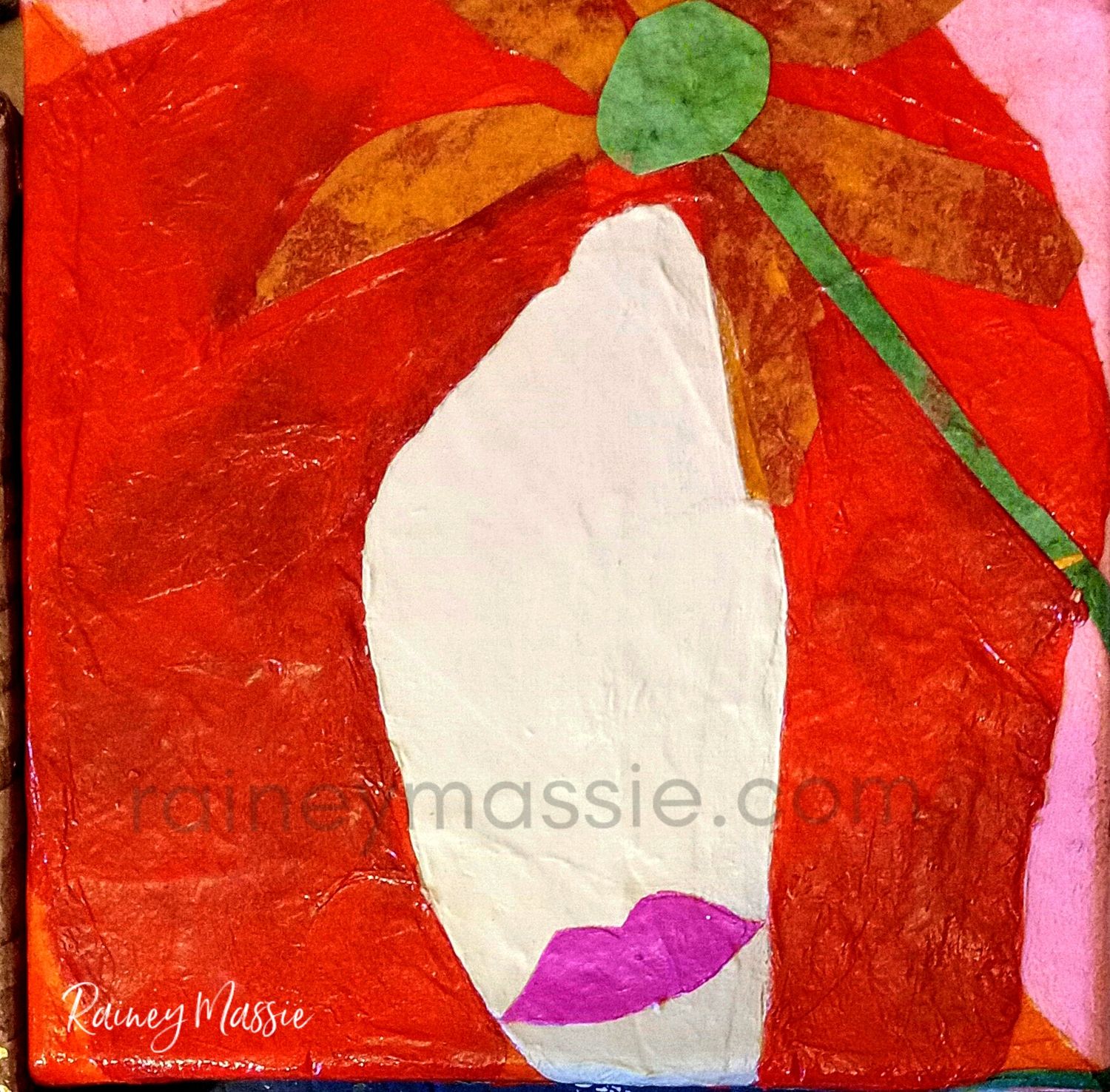 Sunny Lady - 10x10 LUXE Desk Art Original