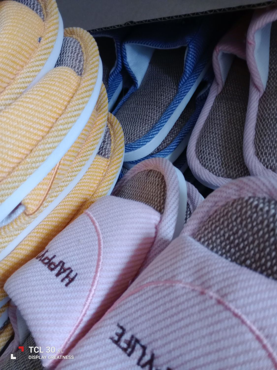 Happy Life -  Bunny Face - Golden Yellow Slippers