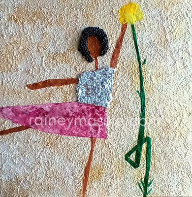 Zaylie - 12x12 LUXE Desk Art Original